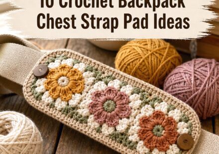 Crochet Backpack Chest Strap Pad Ideas