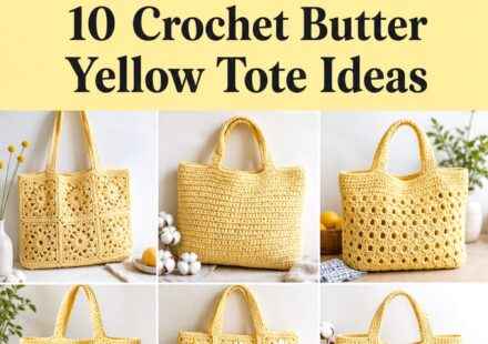 Crochet Butter Yellow Tote Ideas