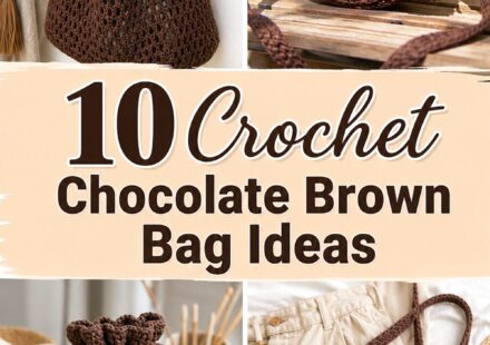 Crochet Chocolate Brown Bag Ideas