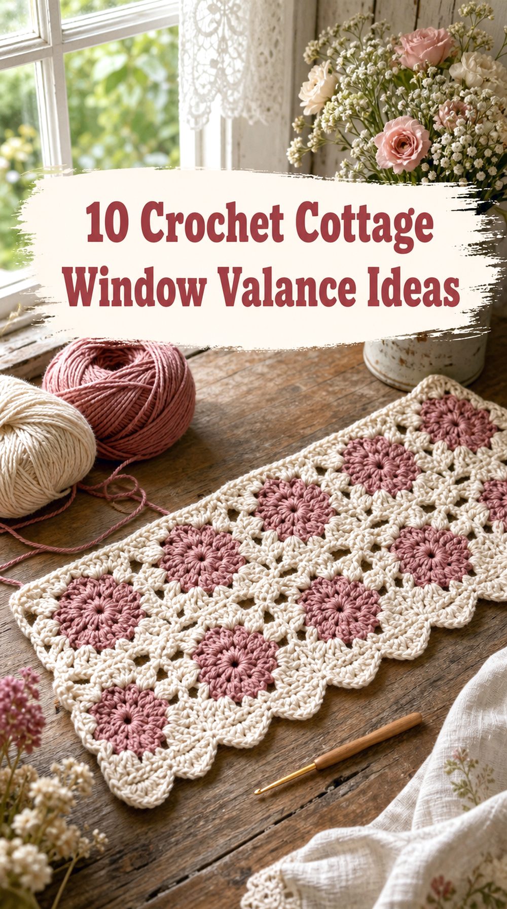 Crochet Cottage Window Valance Ideas