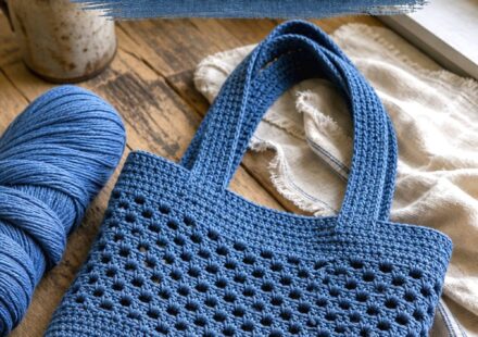 Crochet Denim Blue Tote Ideas