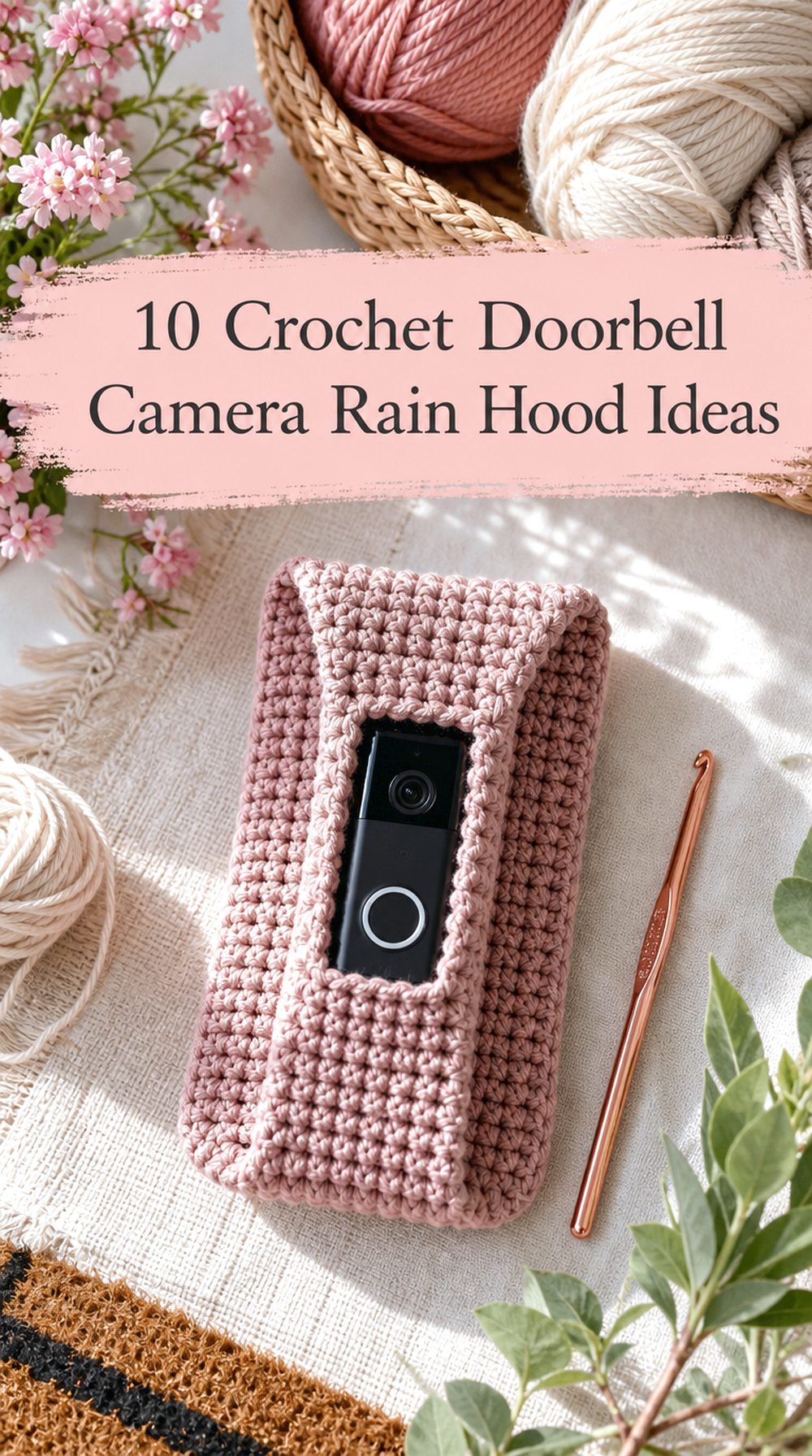 Crochet Doorbell Camera Rain Hood Ideas