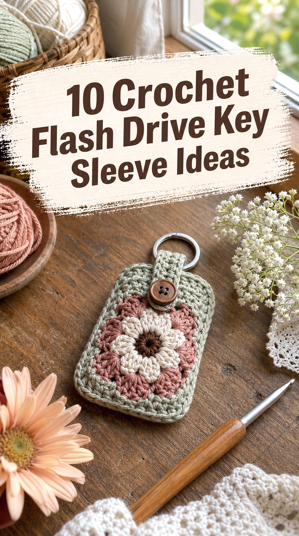 Crochet Flash Drive Key Sleeve Ideas