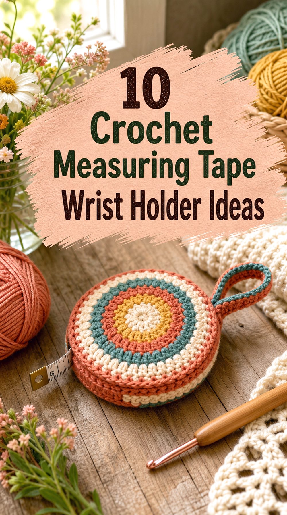Crochet Measuring Tape Wrist Holder Ideas