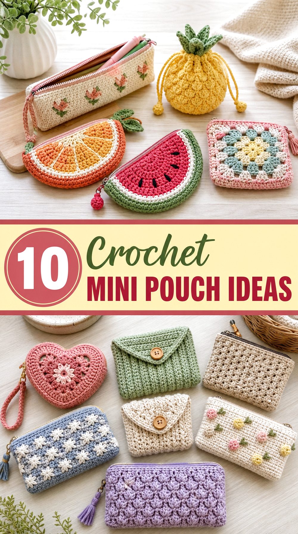 Crochet Mini Pouch Ideas