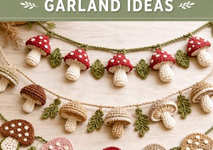 Crochet Mushroom Garland Ideas