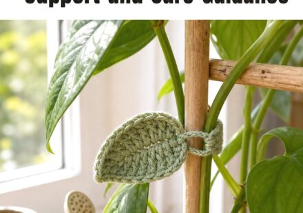 Crochet Plant Trellis Tie Ideas with Gentle Support and Care Guidance