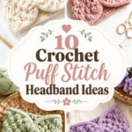 Crochet Puff Stitch Headband Ideas