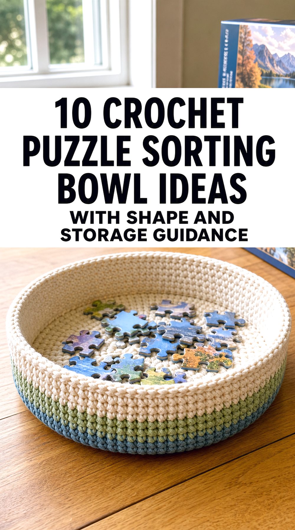 Crochet Puzzle Sorting Bowl Ideas with Shape and Storage Guidance