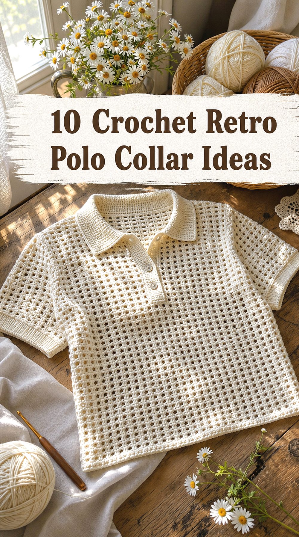 Crochet Retro Polo Collar Ideas