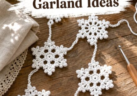 Crochet Snowflake Garland Ideas