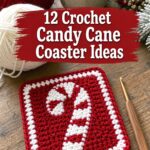 Crochet Candy Cane Coaster Ideas