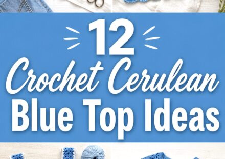 Crochet Cerulean Blue Top Ideas