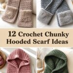 Crochet Chunky Hooded Scarf Ideas