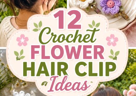 Crochet Flower Hair Clip Ideas