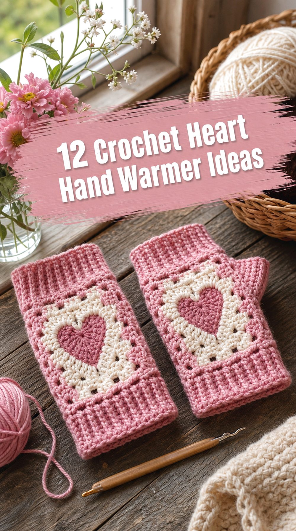 Crochet Heart Hand Warmer Ideas