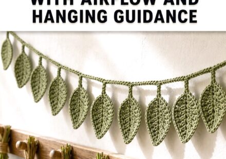 Crochet Herb Drying Garland Ideas with Airflow and Hanging Guidance