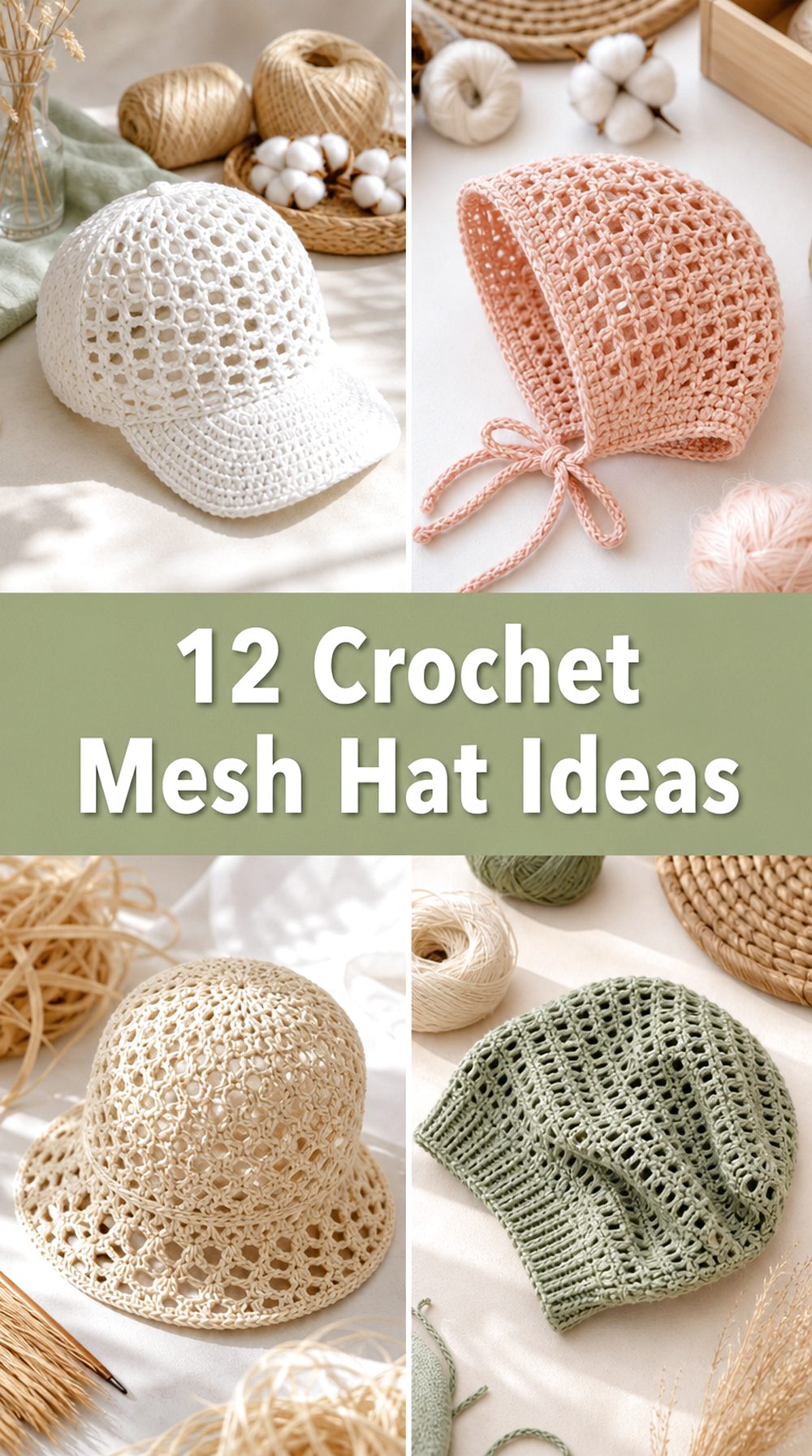 Crochet Mesh Hat Ideas