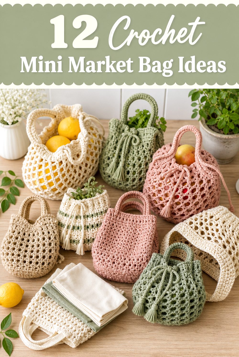 Crochet Mini Market Bag Ideas