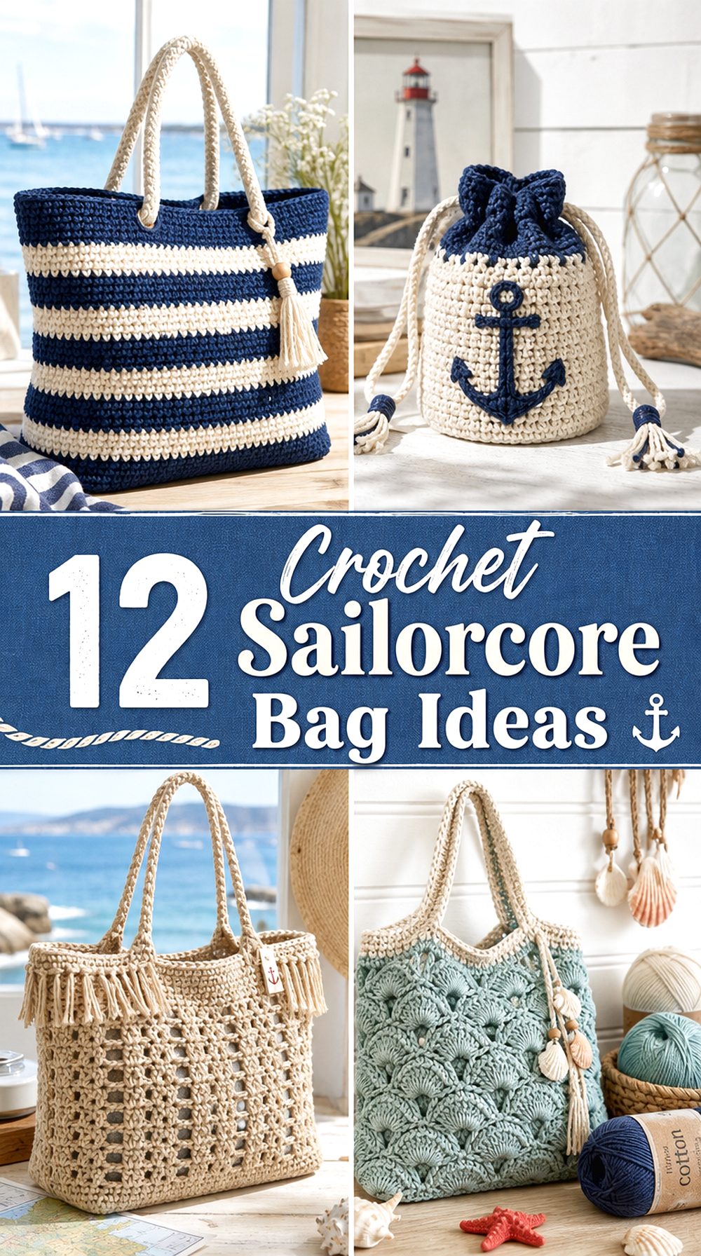 Crochet Sailorcore Bag Ideas