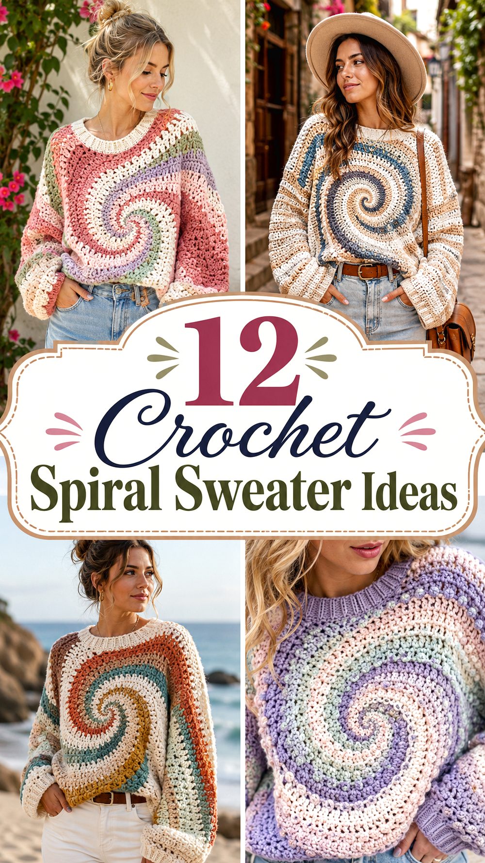 Crochet Spiral Sweater Ideas