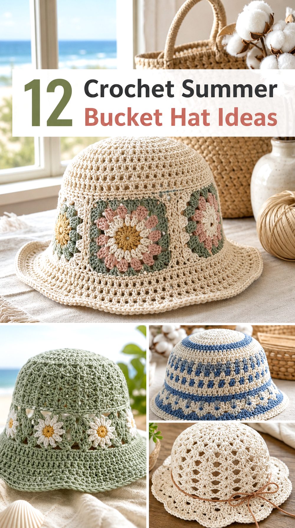 Crochet Summer Bucket Hat Ideas
