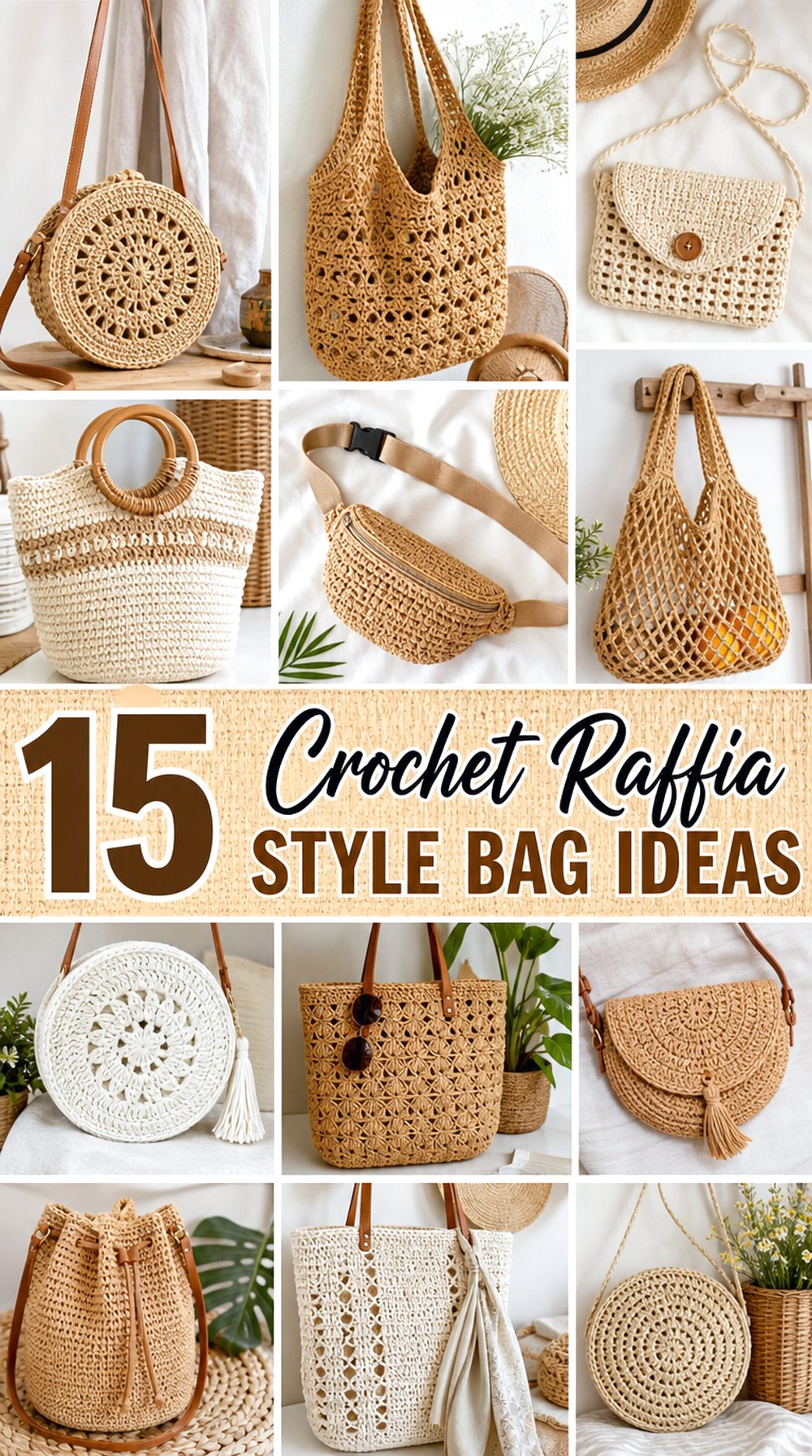Crochet Raffia Style Bag Ideas