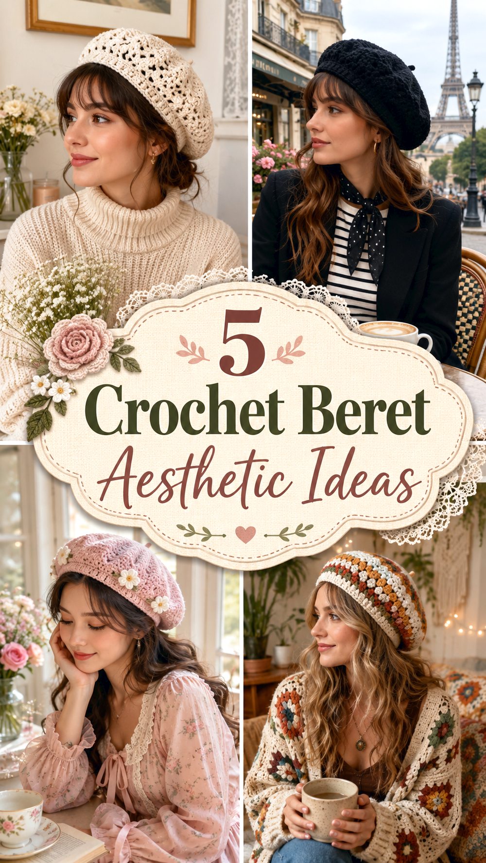 Crochet Beret Aesthetic Ideas