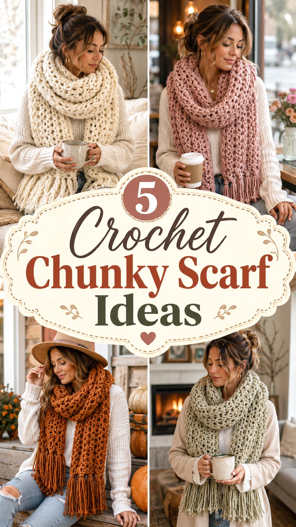 Crochet Chunky Scarf Ideas