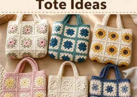 Crochet Granny Square Tote Ideas
