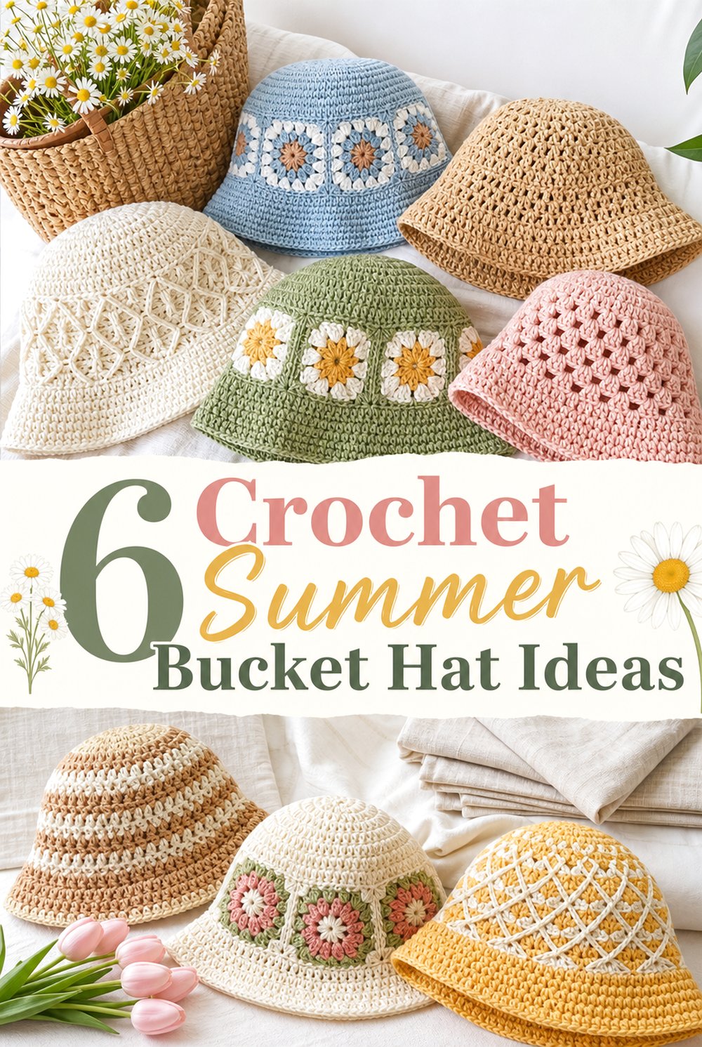 Crochet Summer Bucket Hat Ideas