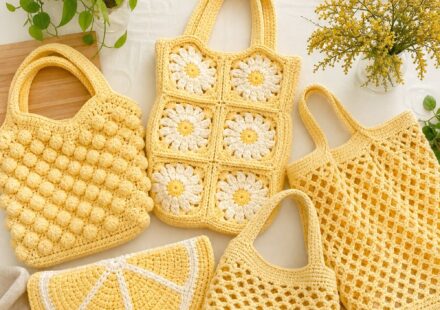 Crochet Butter Yellow Bag Ideas