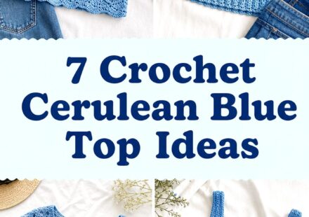 Crochet Cerulean Blue Top Ideas
