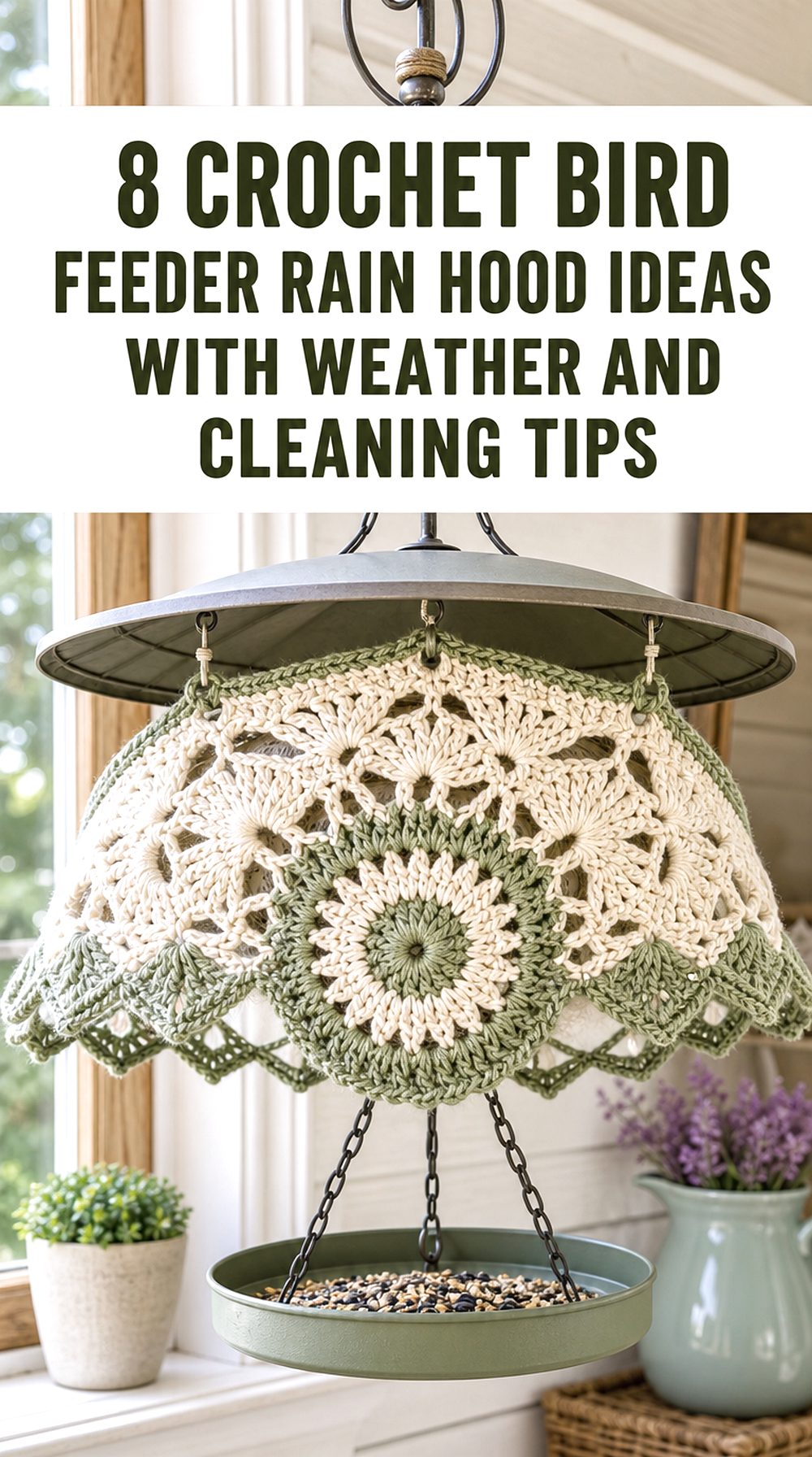 Crochet Bird Feeder Rain Hood Ideas with Weather and Cleaning Tips