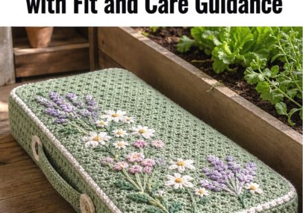 Crochet Garden Kneeling Pad Cover Ideas with Fit and Care Guidance