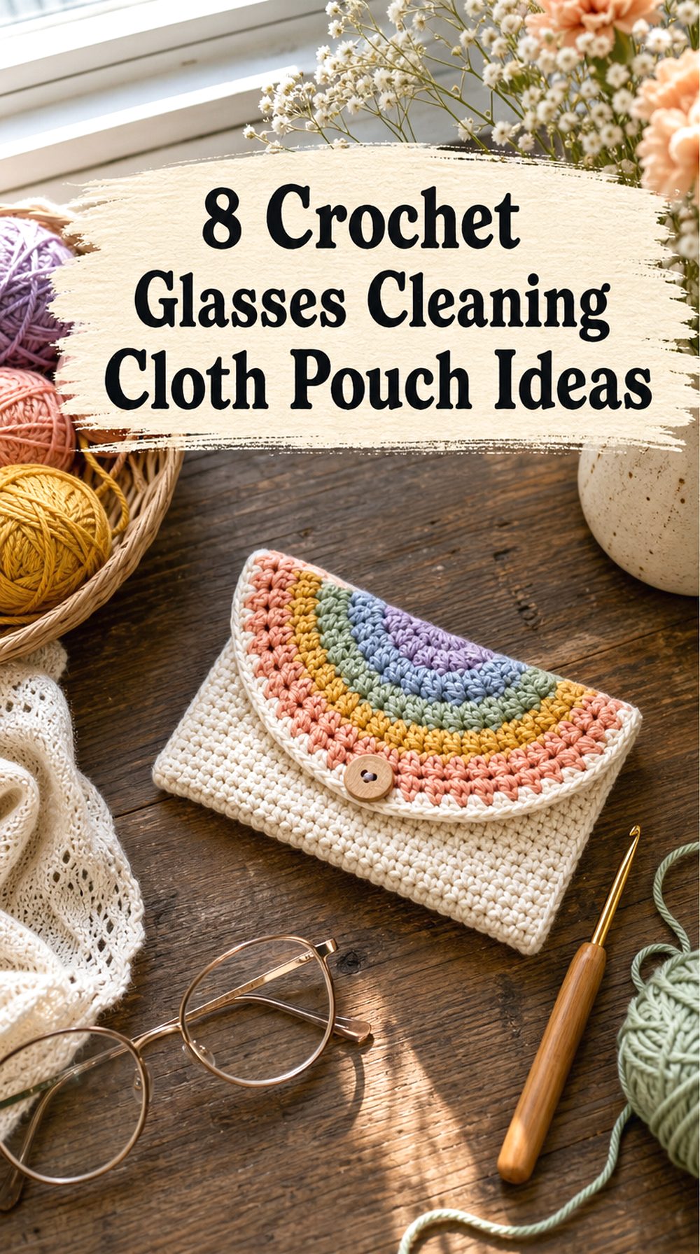 Crochet Glasses Cleaning Cloth Pouch Ideas