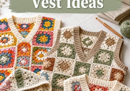 Crochet Granny Square Vest Ideas