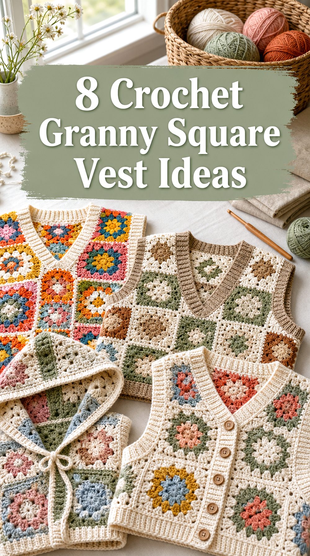Crochet Granny Square Vest Ideas