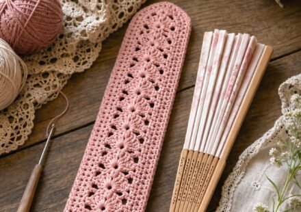 Crochet Hand Fan Storage Sleeve Ideas