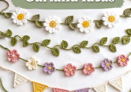 Crochet Mini Flower Garland Ideas