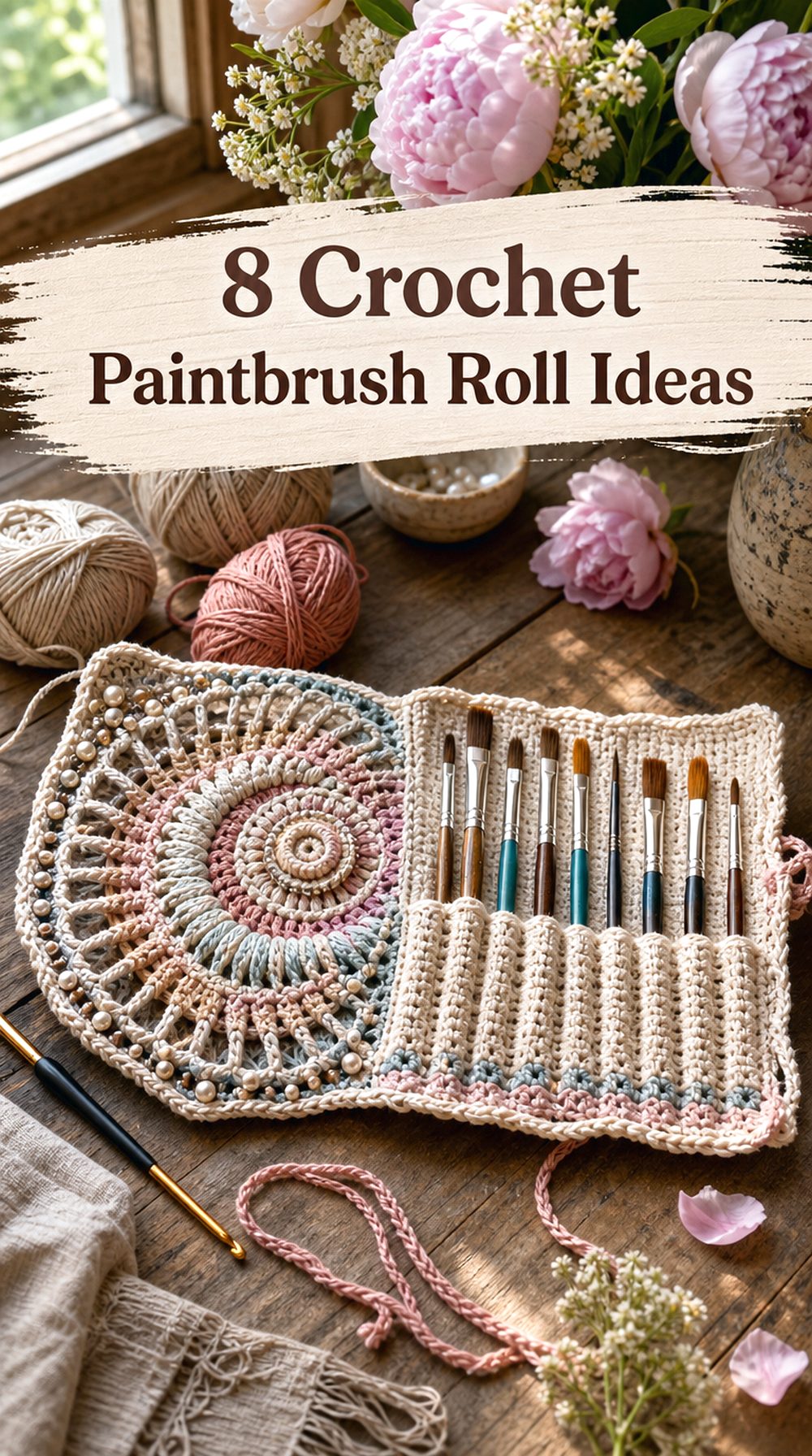 Crochet Paintbrush Roll Ideas