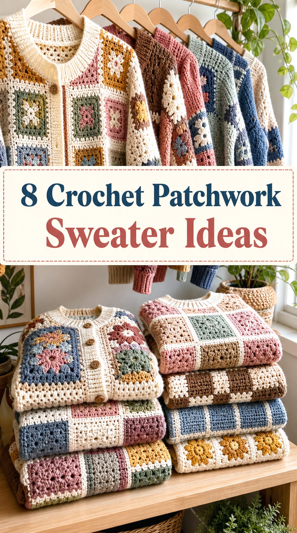 Crochet Patchwork Sweater Ideas