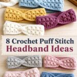 Crochet Puff Stitch Headband Ideas