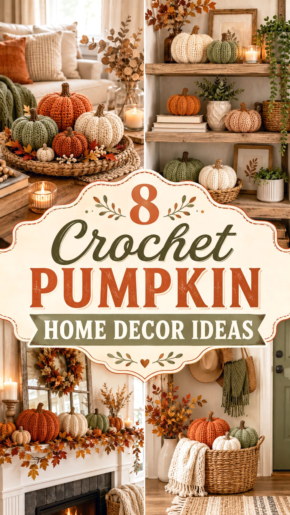 Crochet Pumpkin Home Decor Ideas