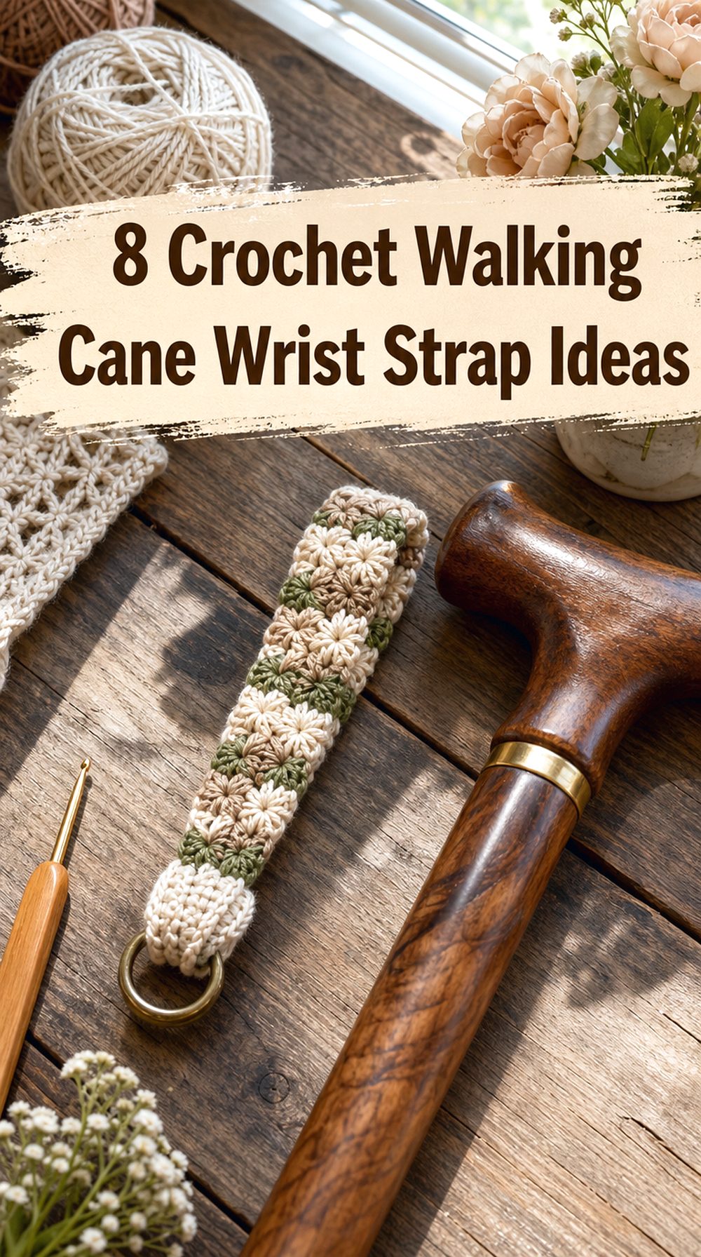 Crochet Walking Cane Wrist Strap Ideas
