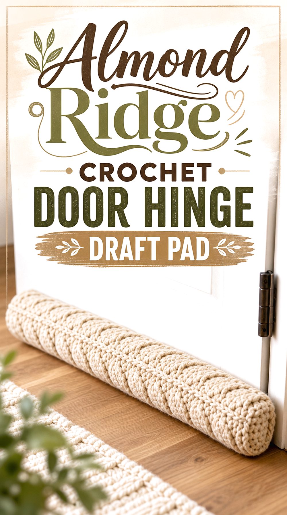Almond Ridge Crochet Door Hinge Draft Pad