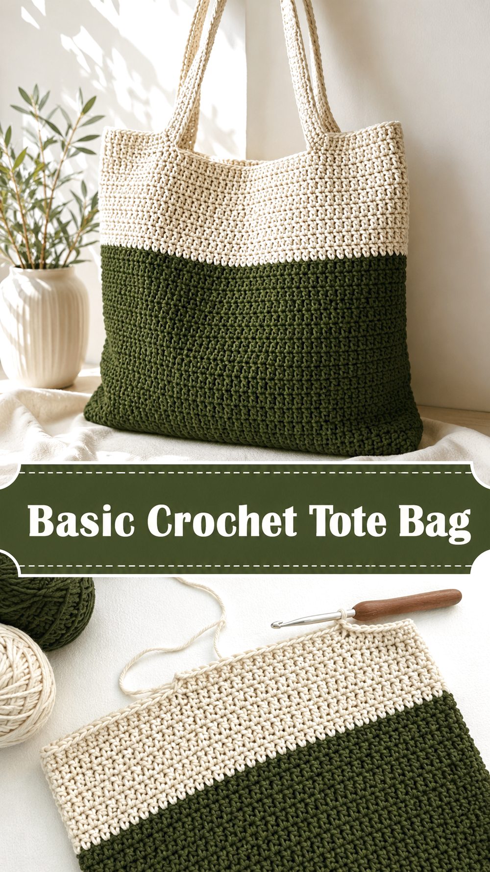 Basic Crochet Tote Bag