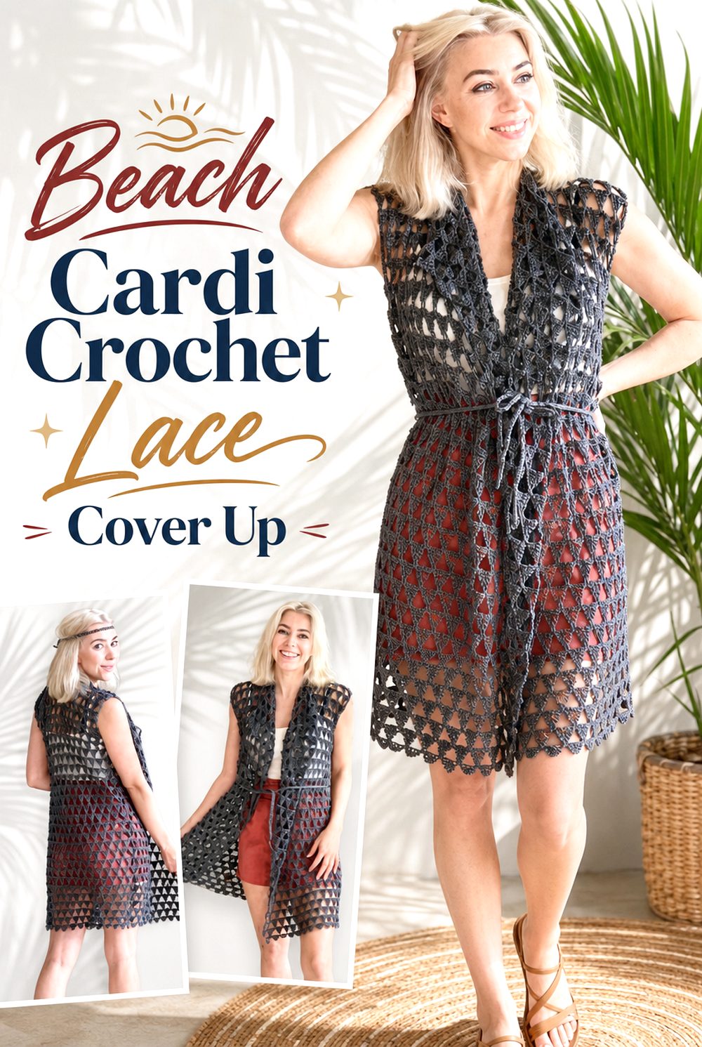 Beach Cardi Crochet Lace Cover Up