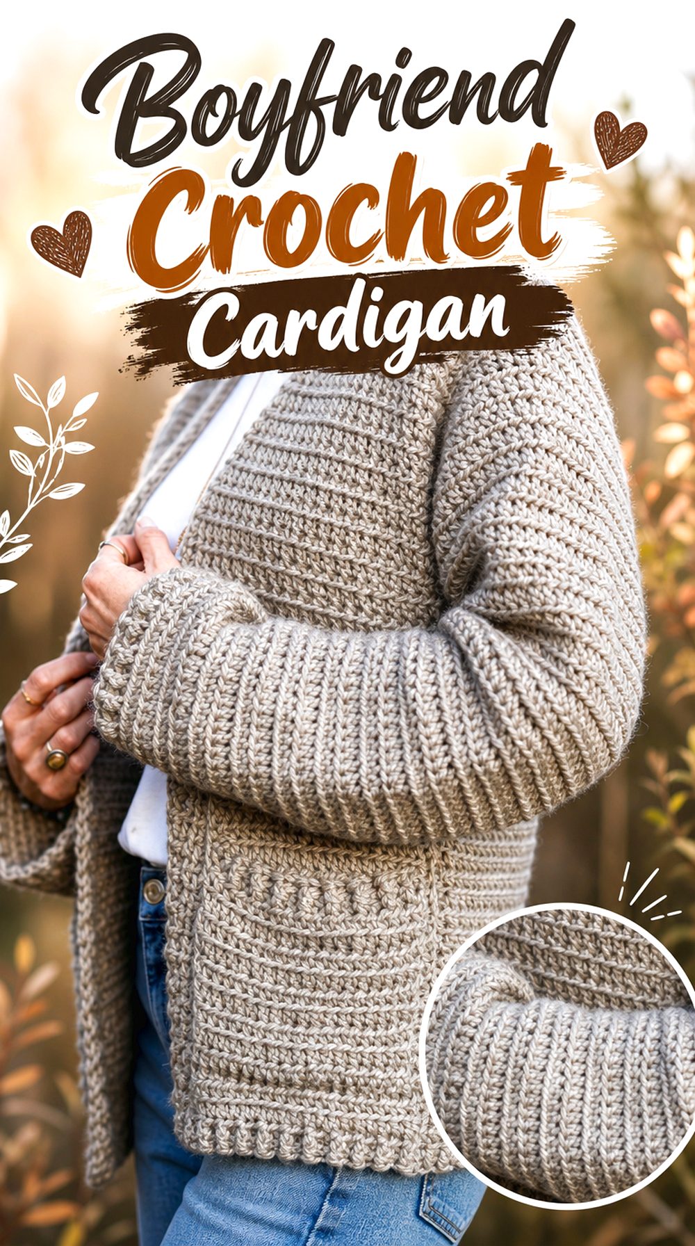 Boyfriend Crochet Cardigan