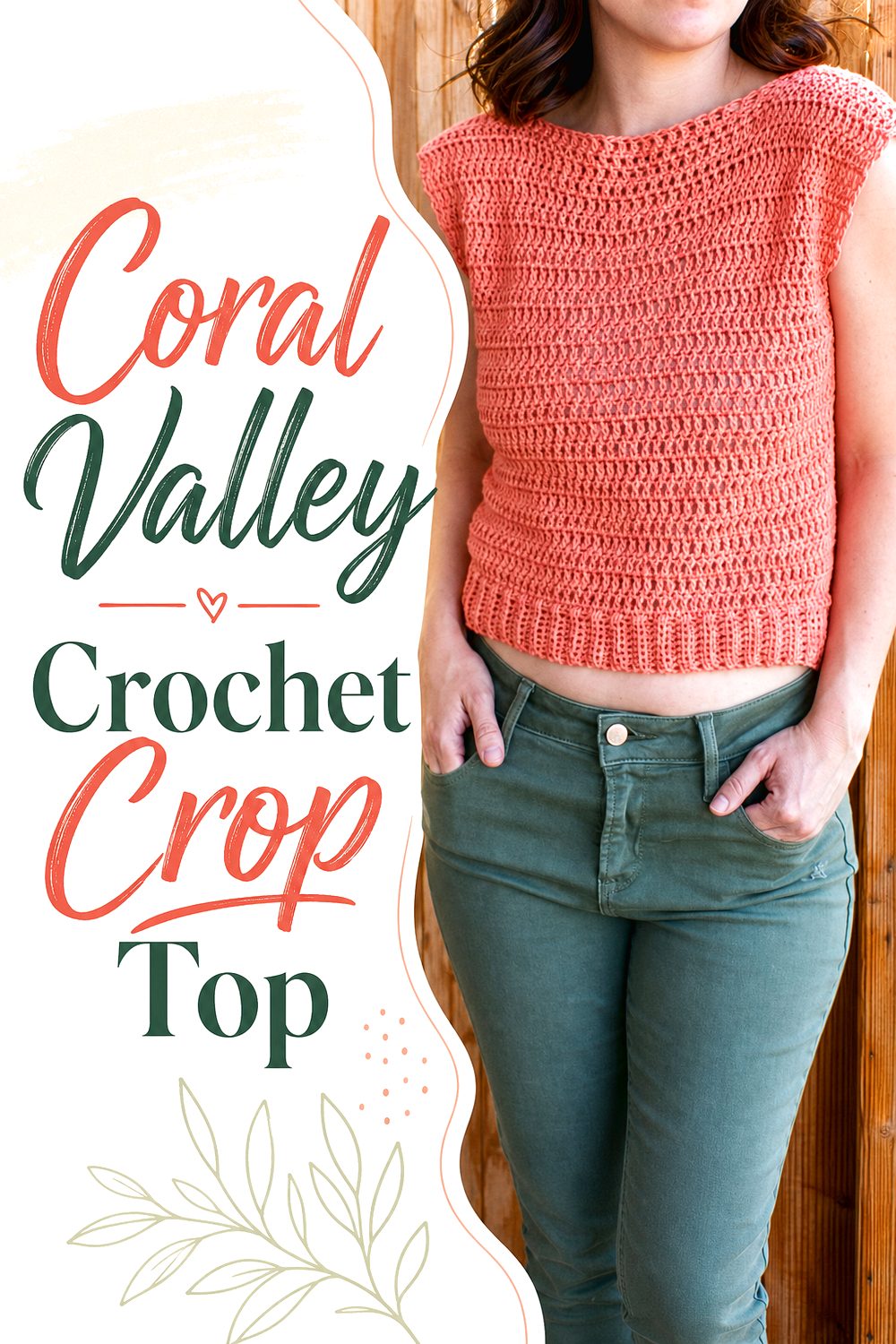 Coral Valley Crochet Crop Top